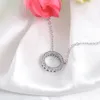 SUPLUSH Brand Fashion Heart Silver Color Circle Colares pingentes Jóias de festa para mulheres CNL0664