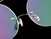 بيع Steve Jobs Star Style Memory Memory Titanium Frames Rimless round Myopia Eyeglasses Glasses Pansics Fra8231174