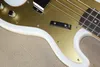 カスタムアメリカン03963精密バスホワイト4ストリングエレクトリックベースギタークロムテールピース保護カバーローズウッドフィンガーボード1910077