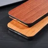 Logo personnalisé Design étui en bois véritable pour iphone X 7 8 10 6S Plus Super anti-choc en bois couverture de téléphone portable PC coque arrière pour Samsung S9 S8 S7