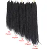 TOMO Crochet Braids Senegalese Synthetic Hair Bluk PureOmbre Grey Brown Pre Crochet Braiding Hair Extensions For Black 22Ro1831759