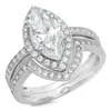 Moda Noble 14K Platinum Diamond Engagement Engagement Ring Bridal Ring Love Diamond Ring Rozmiar 6 7 8 9 10