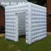 All White Inflatable Photo Booth Background Party Tent With Collapsible Curtains And Side Doors For Sale