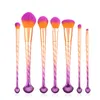 Professionell Mermaid Makeup Brushes Set 5/7 / 10PCS Pro Foundation Gold Shell Powder Blush Cosmetic Brush Set Kit