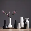 Vases à fleurs en céramique modernes noir blanc forme conique nordique décoratif fête mariage pièce maîtresse décor à la maison salon