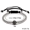 Luxe Shambhala Perles Dentelle Fil Main Tressé Macramé Bracelet Noir Corde Corde Braclets Pour Femmes Mâle Main Jwewlry