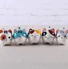 6PC keramische schattige dikke kat home decor ambachten kamer decoratie porseleinen figurine lucky cat cadeaus voor meisjes jongen kinderkamer ornament