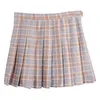 Plaid Dolce Gonne A Pieghe Stile Preppy Gonne Gonna A-line Mini Jupe Haruku Kawaii Donne Uniformi Scolastiche Signore Saia Q2SKLR01