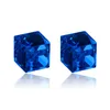 Klipp på örhängen Crystal Cubic Zirconia Cube Magnet Studs Ear Rings Icke-Pierced Magnetic Fashion Jewelry