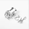 Stainless Steel Hook PA Puncture Chastity Device Cock Cage Penis Lock Cock Ring virginity LockChastity BeltAdult Game1743445