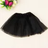 Hot sale pure color children bubble skirt girls lace princess skirt children ballet perform dance skirt T3I0199