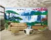 3d wallpaper custom po Welcome song waterfall feng shui landscape decoration painting TV sofa backg3d wall muals wall paper for3348735