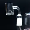 2mm Thickness Smoking Accessories Thermal Banger With Core Reactor 14.5mm 18.8mm 100% Quartz Flat Top Gavel Banger For Bong Dab Oil Rigs GQB21-24