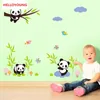 DIY Home Dekoracyjne Bamboo Panda Naklejki ścienne Winylowe Pokoje Dla Dzieci Wodoodporne Tapety Mural All-Match Style