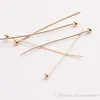 1000pcslot Gold Silver Plated Metal Ball Head Pins 20mm Ballpins DIY JEWELRY MAKING4532457