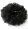 Dora Kinky Curly Human Hair Ponytails Wraps de Queue de Cheval Human Hair Clip i Extensions 120g
