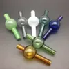 OD 25mm Colorful Universal glass carb cap dabber for bucket Quartz Thermal Banger glass Carb Cap Dabber Thick Pyrex Glass Water Pipes