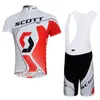 Scott Team Radfahren Lange Ärmel Jersey BIB Pants Sets Pro Team Herren Fahrradkleidung Schnell trocken Komfortable D1605