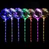 18inch Clear Bobo Balloon Transparent Bubble Ball with Copper LED String Light Valentine's Day Wedding Party Decor c718
