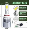 C6 H7 H4 LED H13 H11 H1 9005 9006 HB3 H3 COB CAR Strålkastare BULB HEAD LAMP FOG LIGHT VIT 6000K 3000K GUL8989703