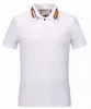 Serpiente abeja cuello bordado camisa poloshirt hombres camisetas Moda camiseta Camisas de diseñador de lujo Hombre Casual manga corta Tops Tees 16522