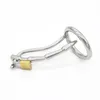 Cintura di castità maschile in acciaio inossidabile con inserto uretrale Dispositivo di castità maschile Nuovo T#76