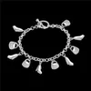 Chaussure hissée Bracelet Bracelet plaqué argent sterling ; Nouvelle arrivée mode hommes et femmes bracelet en argent 925 SPB108