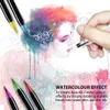 kemila 20 Colors Watercolor Brush Pen Soft Fine Tip Markers Pens Paintbrush for Sketch Drawing Manga Comic Handwriting