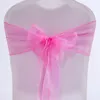 Organza Chair Sash Bow For Cover Banquet Wedding Party Event Xmas Decoration Supply