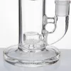 Glas Bong 7,25 tums hookahs med 14 Kvinna Joint Honycomb Percolator Dome Oil Rig Vattenrör Pyrex Rigs