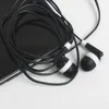 Siyah renkli ucuz kulaklık tek kullanımlık 3.5mm stereo kulakiçi kulaklık için tiyatro müze okul kütüphane cep telefonu için