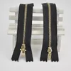 3# Sewing Metal Zippers Auto Lock golden with Black/white DIY Zip For Sewing Jeans Footwear Skirt 10/15/20cm