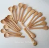 Eco Friendly 20 pz/lotto 5 pollici Cucchiaio di Legno Ecofriendly Giappone Stoviglie Zuppa Scoop Caffè Miele Tè Testa Rotonda Cucchiaio Agitatore