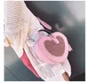 Borsetta per bambini Borsa a tracolla a forma di cuore a forma di cuore più recente della moda coreana Neonate Caramelle Borse a tracolla Portamonete Shopping per adolescenti Borse da viaggio