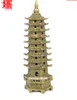 Dettagli su SUPERB VINTAGE COLLECTABLE OLD DECORATION BRONZE STATUE CASTING LEIFENG PAGODA A