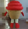 High quality hot the head a red ice cream mascot costume for adult to wear