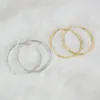 IDEALWAY 2 couleurs mode rond boucle d'oreille goujon d'oreille pour femmes bijoux 1 paires / lot