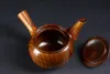 Wooden Teapot Japanese Style Tea Pot Vintage Kung Fu Set Long Handle Teapots With Strainer Tea Tool SN1442