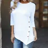 مرة واحدة 3.28 الإناث البلوزات غير النظامية تونك قميص الشتاء المرأة قمصان طويلة الأكمام فضفاض الصلبة blusas أعلى زائد الحجم