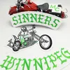 Yeni Varış MC Sinners Eembroidery Patch Motosiklet Yelek Outlaw Biker MC Ceket Punk Demir Ücretsiz Nakliye