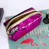 Hot fashion Mermaid sequins pencil bags for students women cosmetic bags clutch gold pink black 6 colors