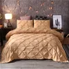 Vit Duvet Cover Set Pinch Pleat 2 / 3pcs Twin / Queen / King size BedClothes Beding Home Hotel Använd (ingen fyllning No Sheet) 38