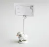 Vente chaude mignon bébé mouton place porte-carte belle résine message note clip anniversaire et fête de mariage décoration faveurs