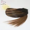 أعلى درجة جودة عالية عذراء ريمي الشعر Balayage اللون 2/8 # مستقيم الإنسان الشعر بو الشريط الشعر التمديد