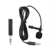 Anduer 1.45m Mini Draagbare Microfoon Condensor Clip-on Revers Lavalier Mic Wired Mikrofo / Microfon voor Telefoon voor Laptop