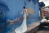 Lior Charchy India Свадебные платья Abiti Da Sposa Jewel Peart с длинным рукавом русалка свадебное платье Специальное разрезание плюс размер пляжа свадебное платье