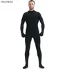 Costume da calcio calde velotend costume elastico abito da pelle piena piena da uomo unitard lycra body zentai cappa senza cappuccio senza cappuccio