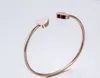 316L Titane Coeur Bracelet Mode 18K Or Rose Bracelet Titane Acier Étoile Mme Bracelet Bracelet Femme