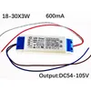 30 pcs High Quality LED driver DC 54-105V 600mA AC 85~277V Lighting Transformers Safe Driver for LED Power Supply