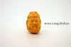 Hand-crafted carved yellow poplar hanging car hang - mammon. Talisman - necklace pendant.